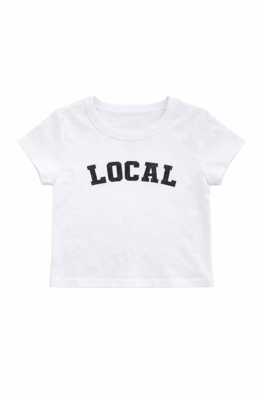 NEW KATIE J NYC girl's local tee in white